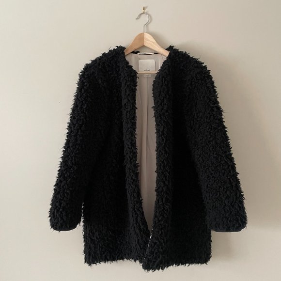 Aritzia | Wilfred Laboratoire Sherpa Faux Fur Jacket - Size L - Picture 5 of 16